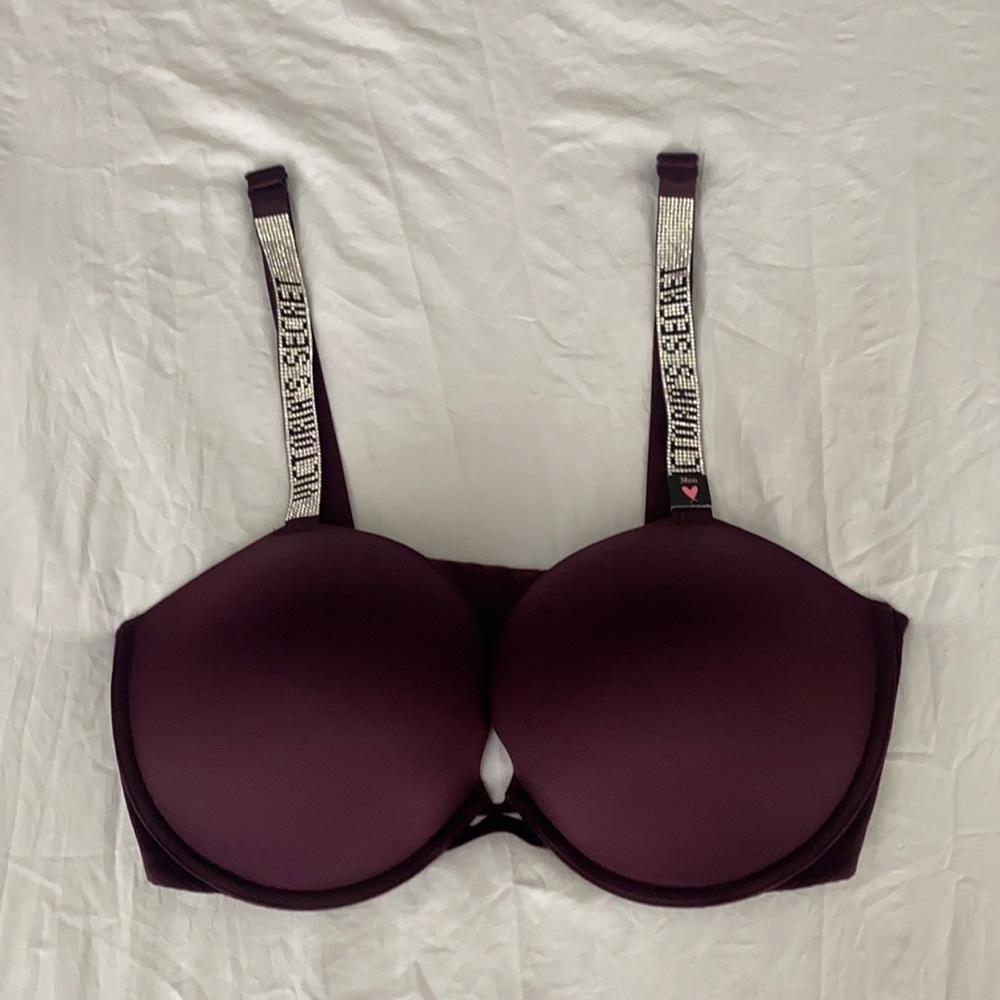 Burgundy Victoria Secret Bra 38DD tags still attached - Picture 2 of 6